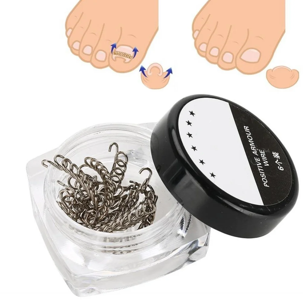 

12Pcs Stainless Steel Toenail Correction Wire Professional Durable Reusable Toenail Corrector Compact Nail Tool Household Use