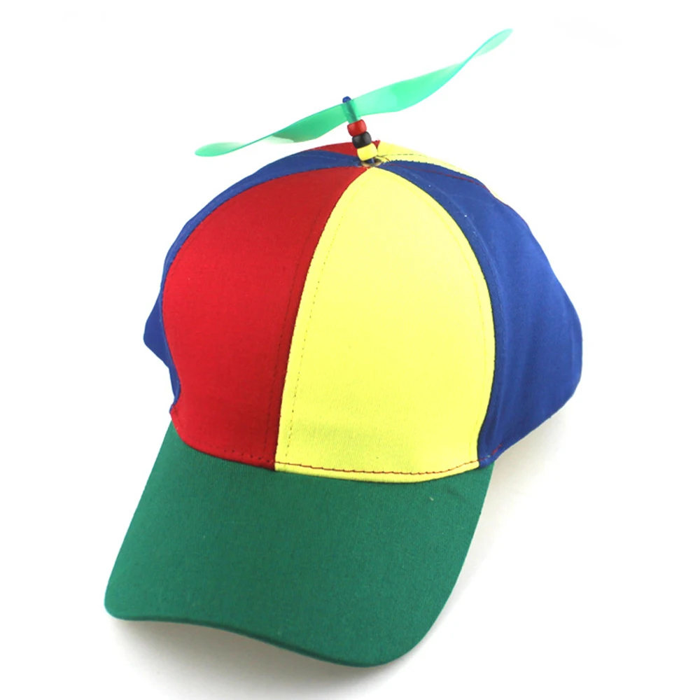 Parent-child Baseball Cap Propeller Helicopter Hat Adjustable Dragonfly Patchwork Baseball Caps Leisure Sunscreen Hats For Kids