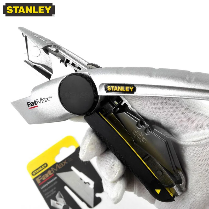 Stanley FatMax Heavy Duty Cutting Knife with 3pcs Trapezoidal Blade Wallpaper Carpet Art Knife 10-777-22