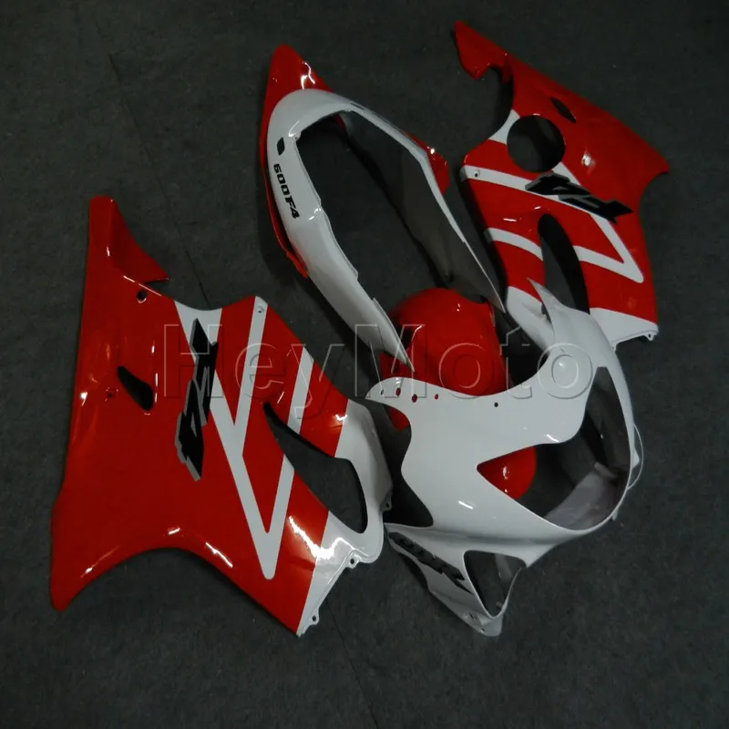 

ABS fairing for CBR600F4 1999 2000 red white CBR 600 F4 99 00 motorcycle fairings Injection mold