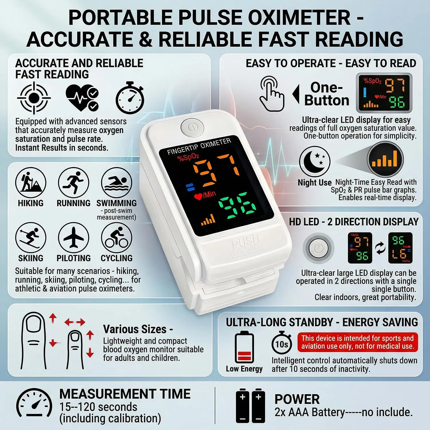 Non-contact Thermometer Body Temperature Fever Measure Tool for Baby Adult Forehead Digital Thermometer Infrared Pulse Oximeter