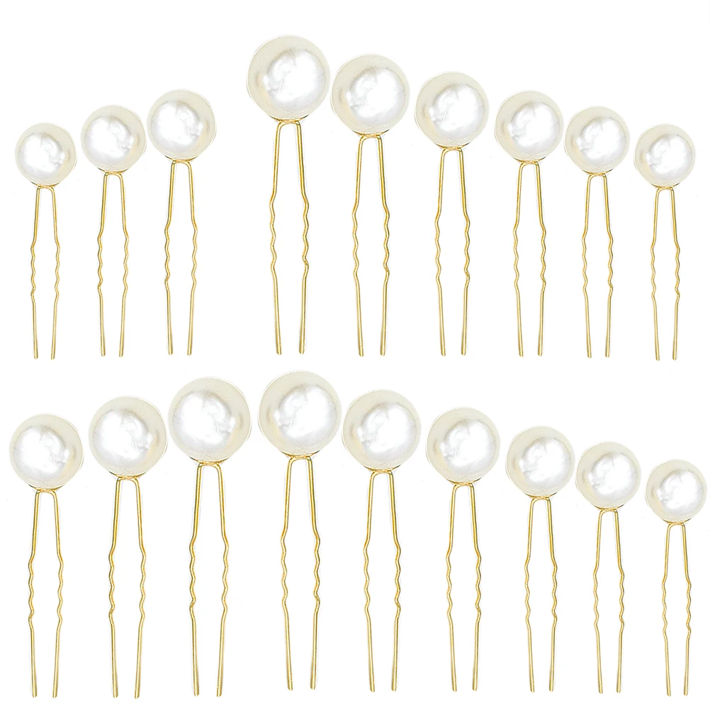 

18 Pcs Retro Hairpin Women Hair Clip Hairstyle Wedding Party Accessories Vintage Hair Stick U Shaped Design