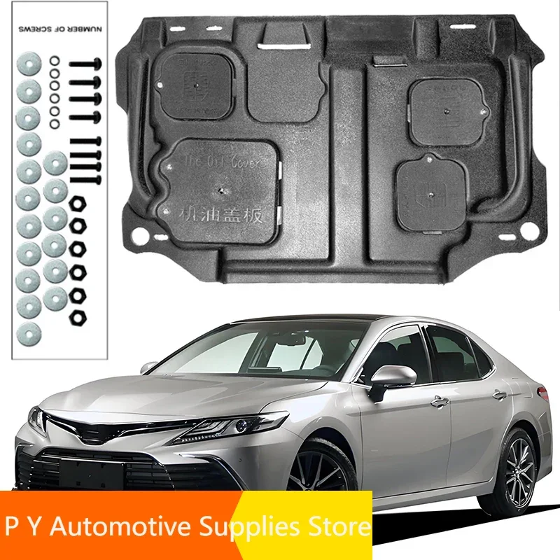 Accessori per auto nero sotto la protezione del motore pannello parafango paraspruzzi paraspruzzi parafango pannello piastra per Toyota CAMRY