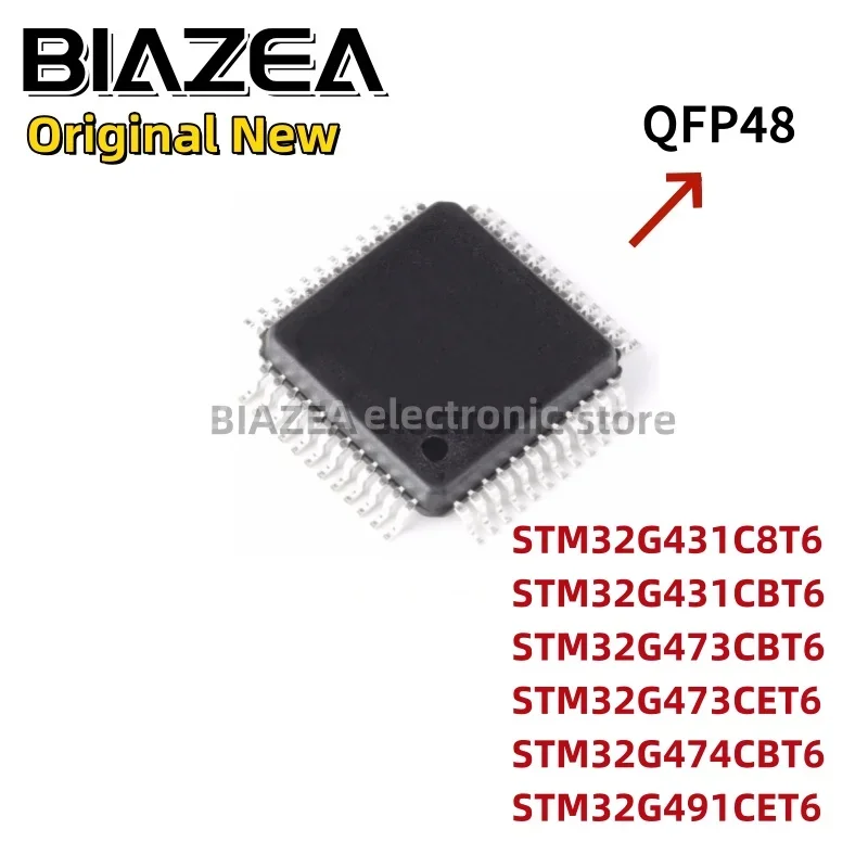 1piece STM32G431C8T6 STM32G431CBT6 STM32G473CBT6 STM32G473CET6 STM32G474CBT6 STM32G491CET6  QFP48 Chipset