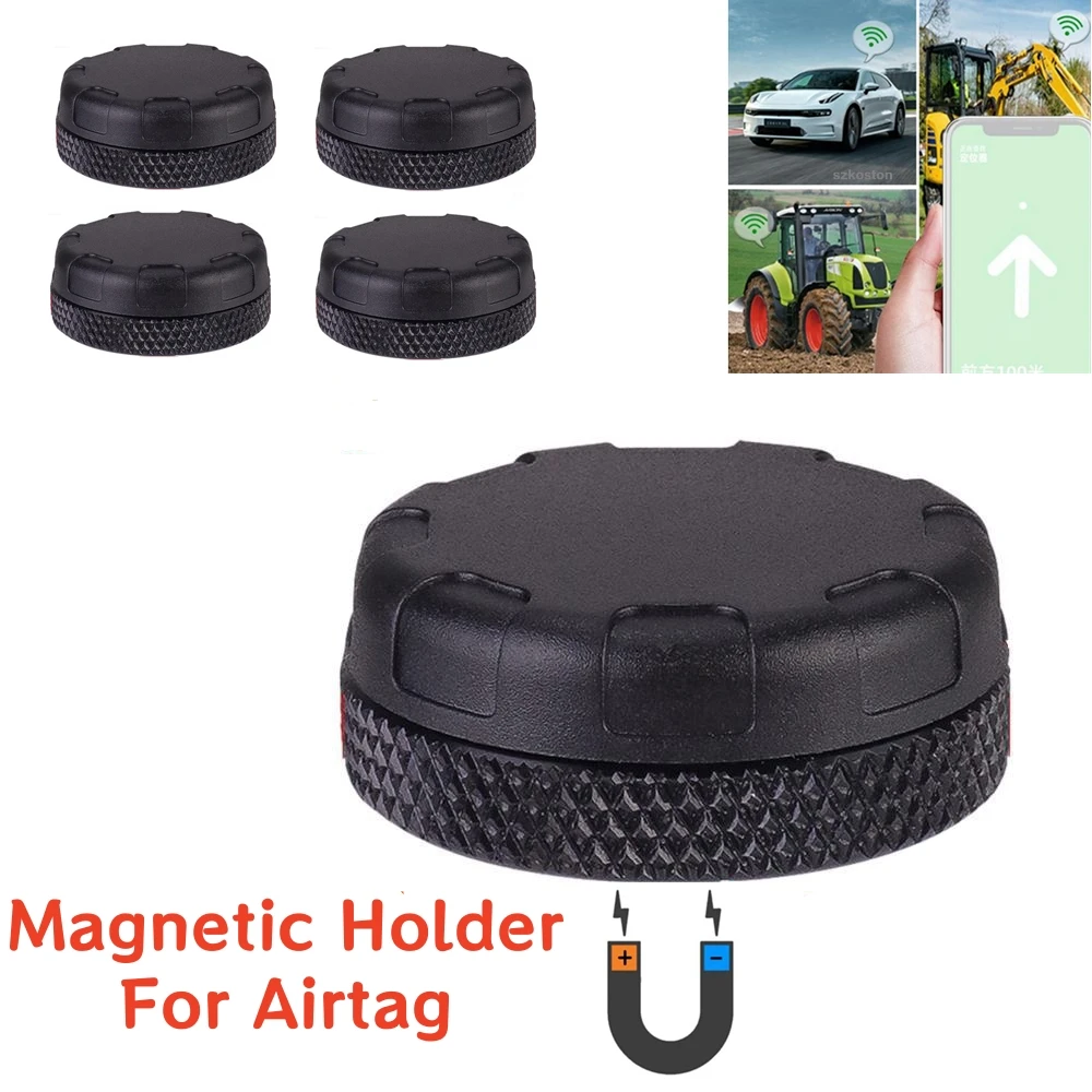 For Airtag Case Magnet Anti-Lost GPS Tracker Holder Shockproof  Protective Case Magnetic Mount Hidden for Car Bike Motorcycle