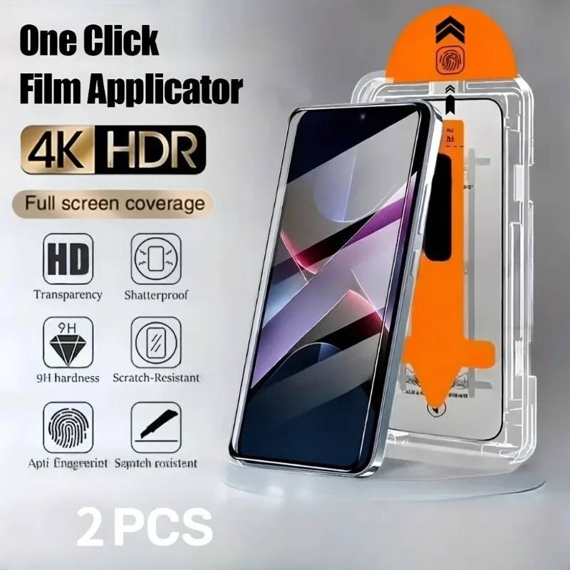 2Pcs Premium Tempered Glass Screen Protectors For Samsung Galaxy S25 S24 S23 S22 Plus FE S25 S24 Ultra Scratch Resistant Glass