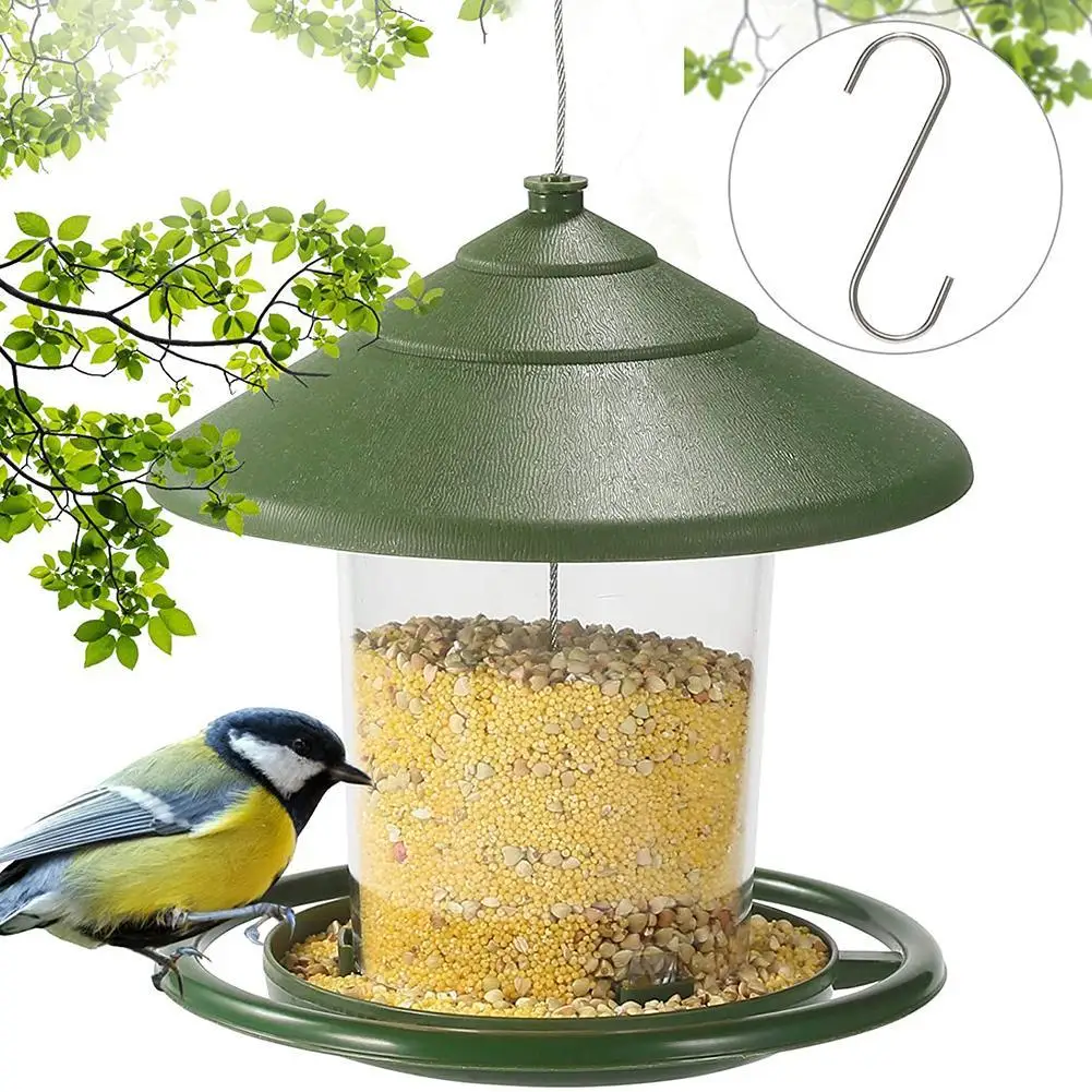 【 Ready Stock 】 Automatic Bird  Feeder Outdoor Hanging Bird Feeder For Outdoor Garden Yard Decoration