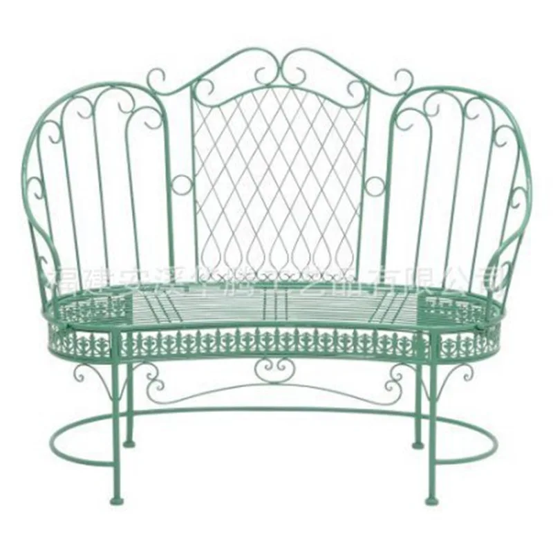 European country old retro wrought iron garden chair courtyard terrace indoor and outdoor park leisure chair living room chair