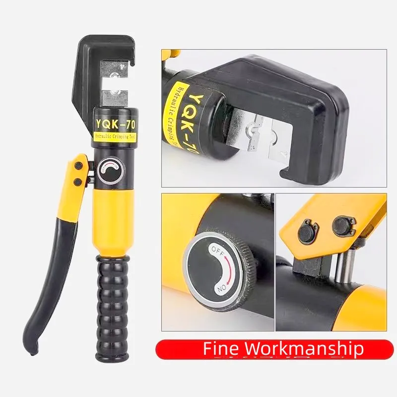 Hydraulic Crimping Tool Cable Lug Crimper Plier Hydraulic Compression Tool YQK-70 4-70mm2 Pressure 5-6T