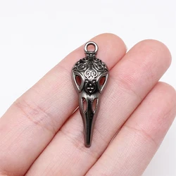 WYSIWYG 10pcs Charms 35x13mm Skull Beak Skeleton Bird Charms For Jewelry Making DIY Jewelry Findings Alloy Charms Pendant