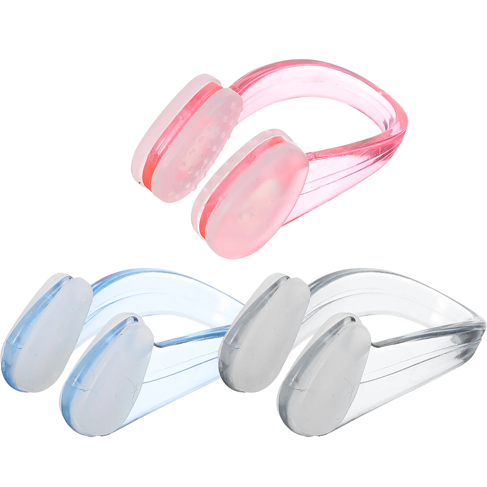 3 Pcs Children Swimming Nose Clip Kids Plugs for Adults Anti-shedding Natation Silica Gel