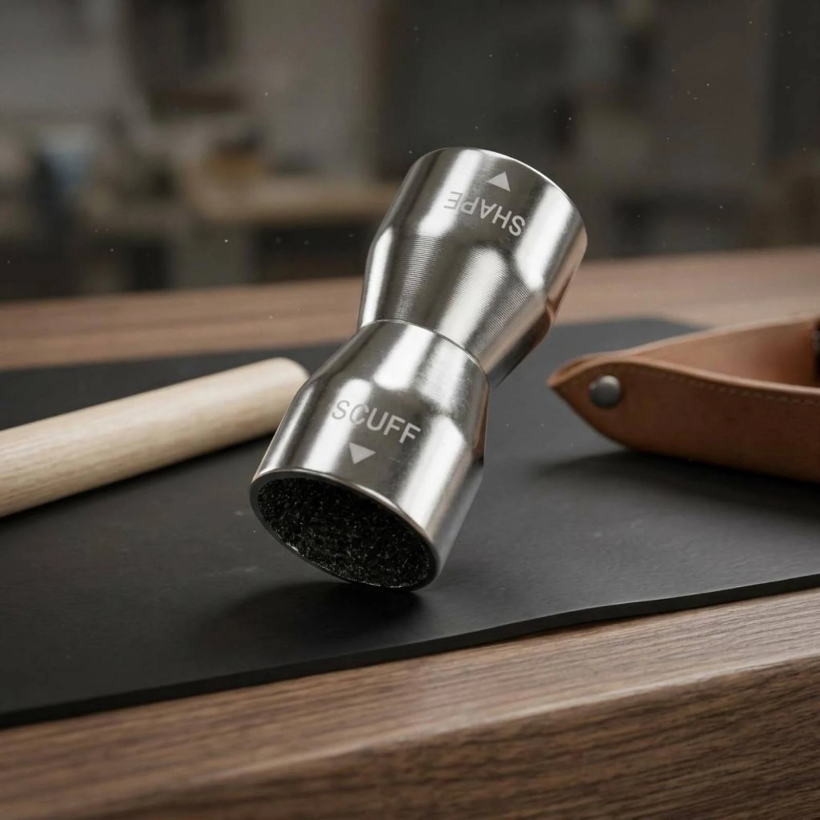 Billard-Queue-Spitzenwerkzeug, doppelseitiger Queue-Spitzen-Scuffer, Spielzubehör, abrasives Sportgerät aus Metall