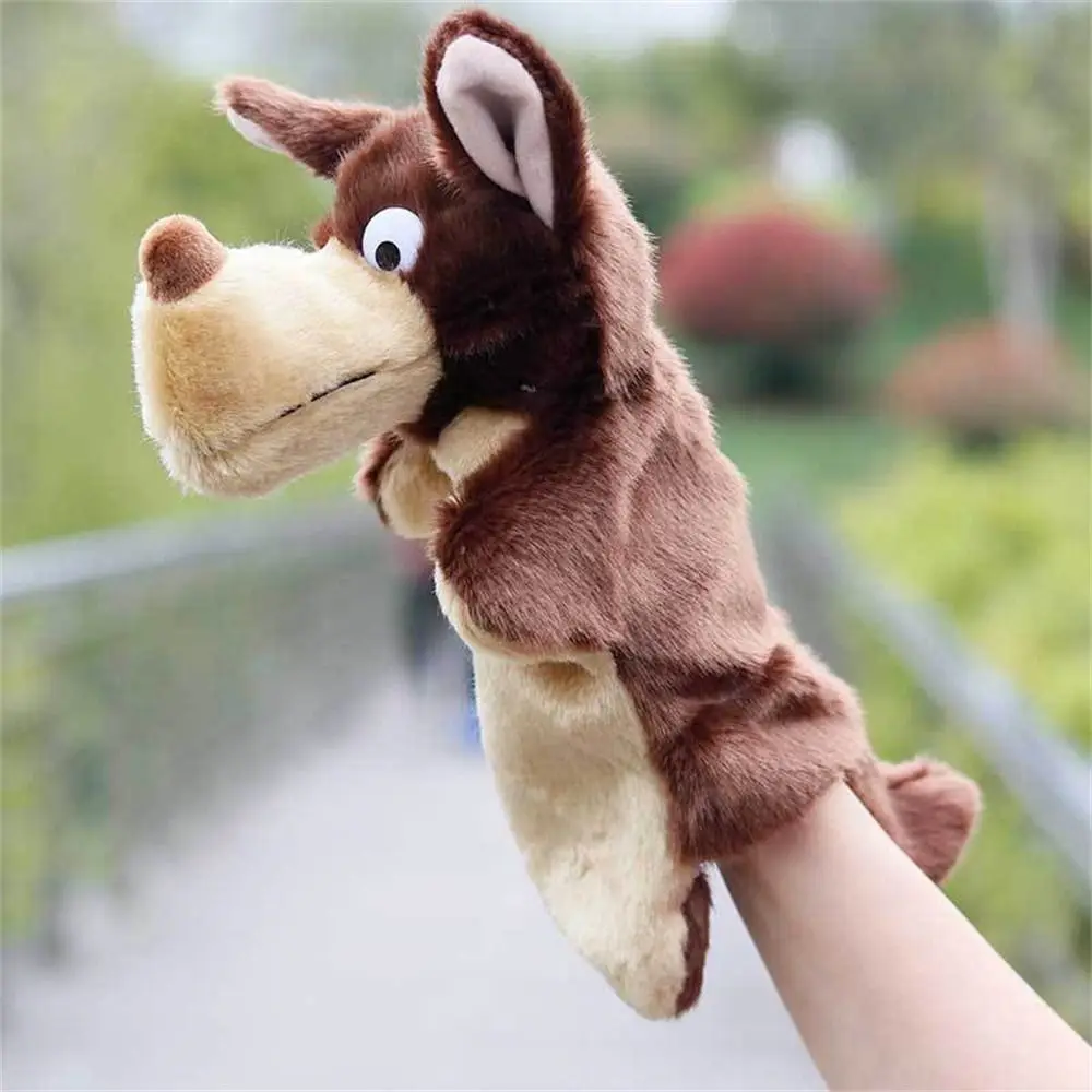Éducation enfants cadeau animaux en peluche Panda Koala lapin enfants marionnettes dessin animé jouets en peluche Animal marionnette à main en peluche poupée à main