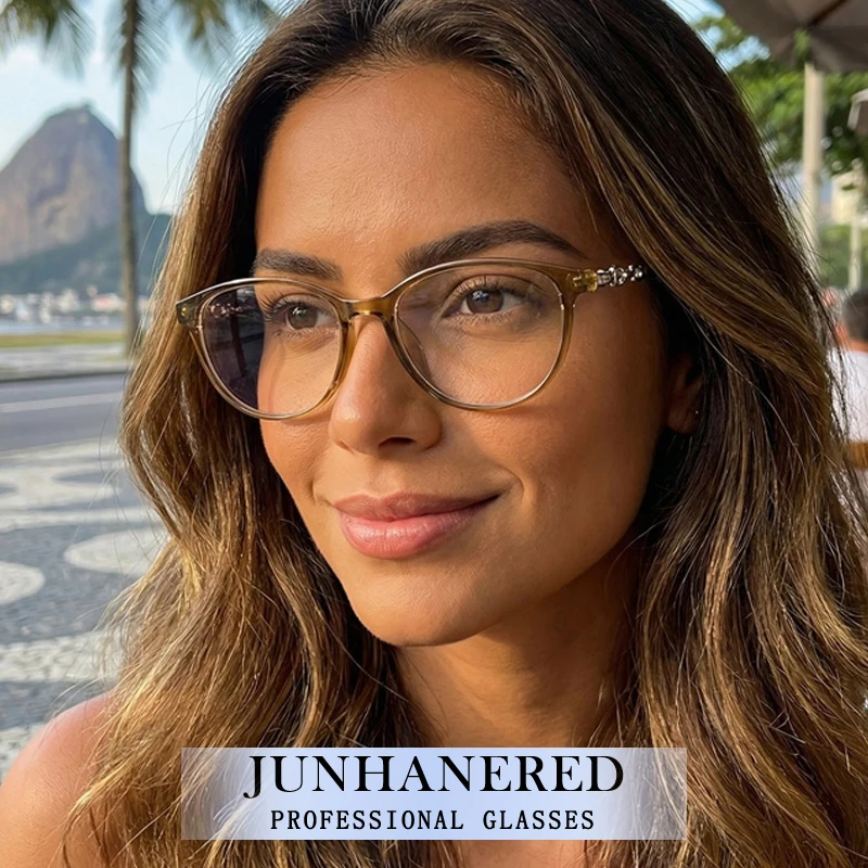 

Optics Custom Retro Cat Eye Small Frame Photochromic Prescription Glasses Anti Blue Light Hyperopia Myopia Astigmatism Eyewear