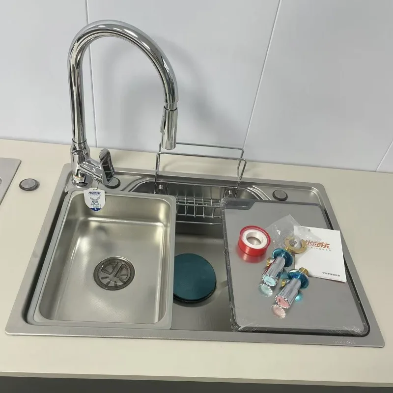 New High-end Kitchen Sinks Double-wash Thickened Kitchen Sinks Stainless Steel Home Improvement Lavelli Da Cucina ZY40SC