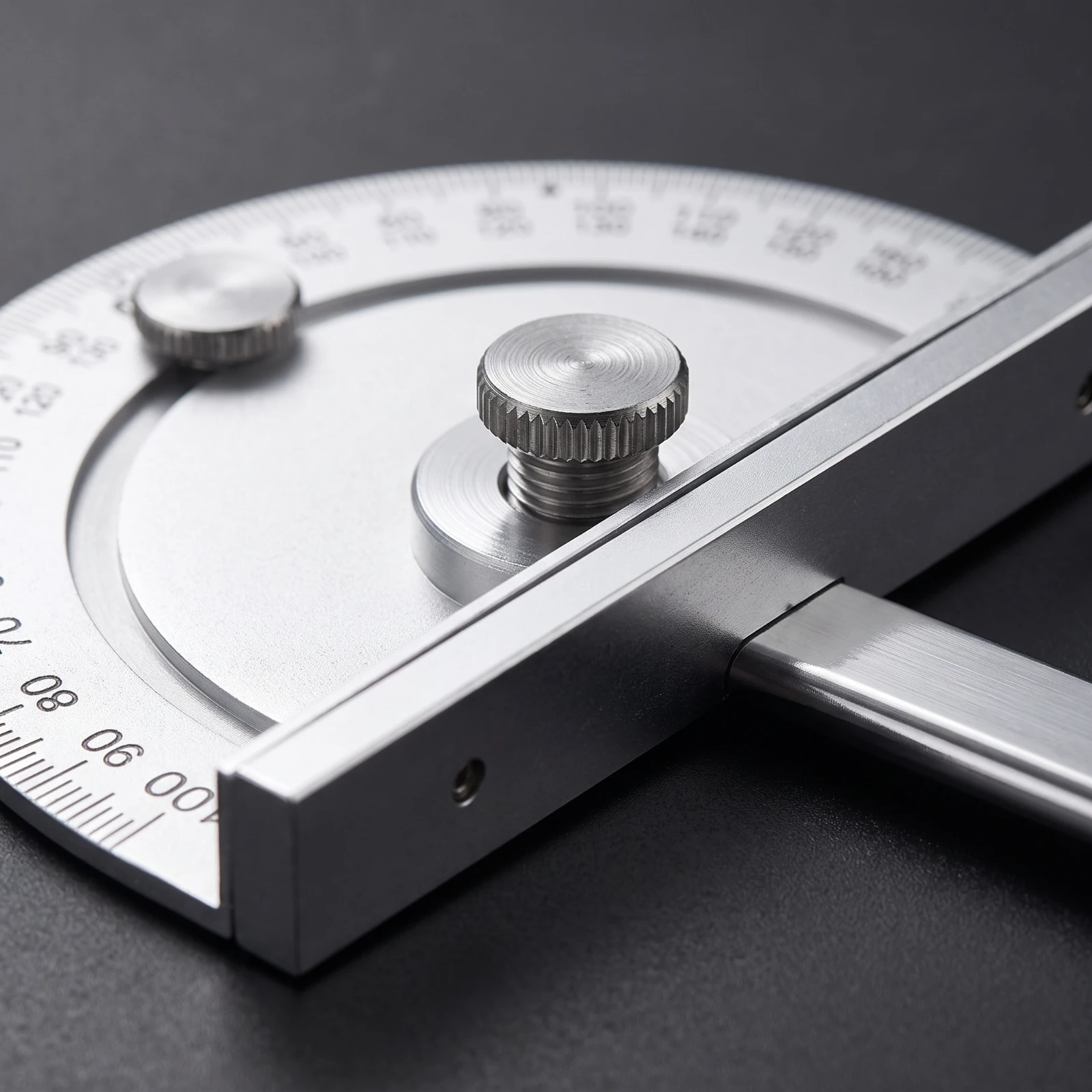 Protractor with Adjustable Arm Metal Protractor with Sliding Arm Angle Locator Ruler Engraved Angle Locator Long-Lasting