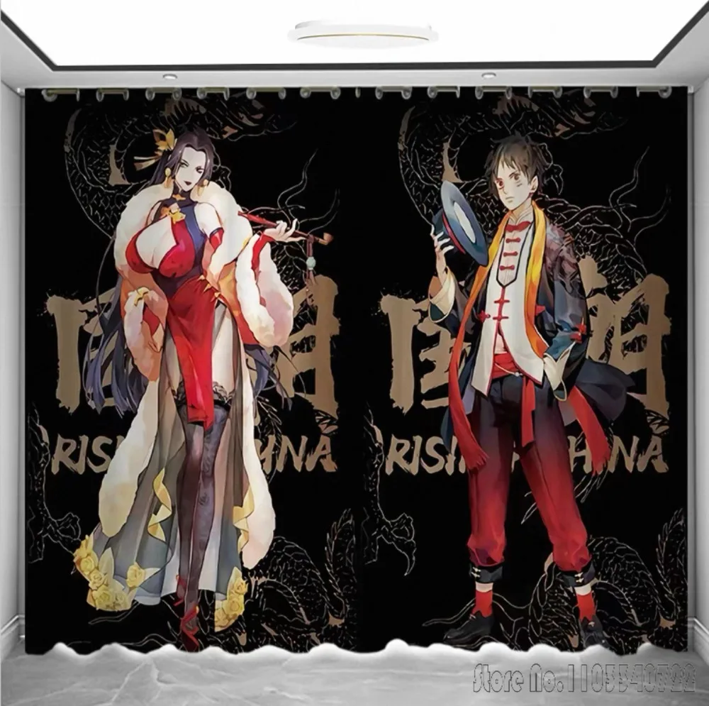 

Горячие и крутые аниме цельные Roronoa Zoro Luffy Nami термооконные плотные шторы японская гостиная с принтом подарок для маленьких детей