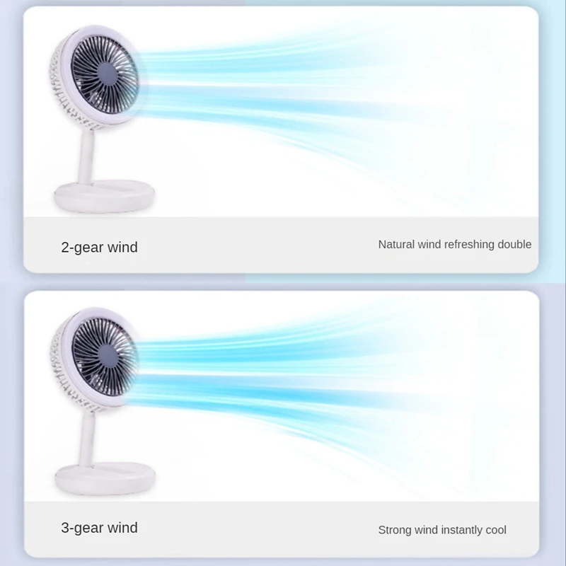 ABRW-Portable Neck Fan USB Rechargeable Bladeless Fans Electric Fan Silent Neckband Wearable Cooling Fans