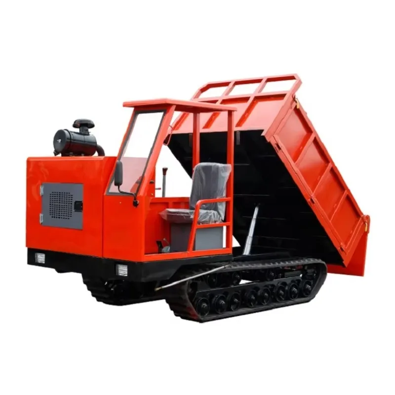 

Manual Mini Crawler Dump Truck Hydraulic Diesel Dump Transport Vehicle Multi-functional Crawler Mini Dump Truck Deposit