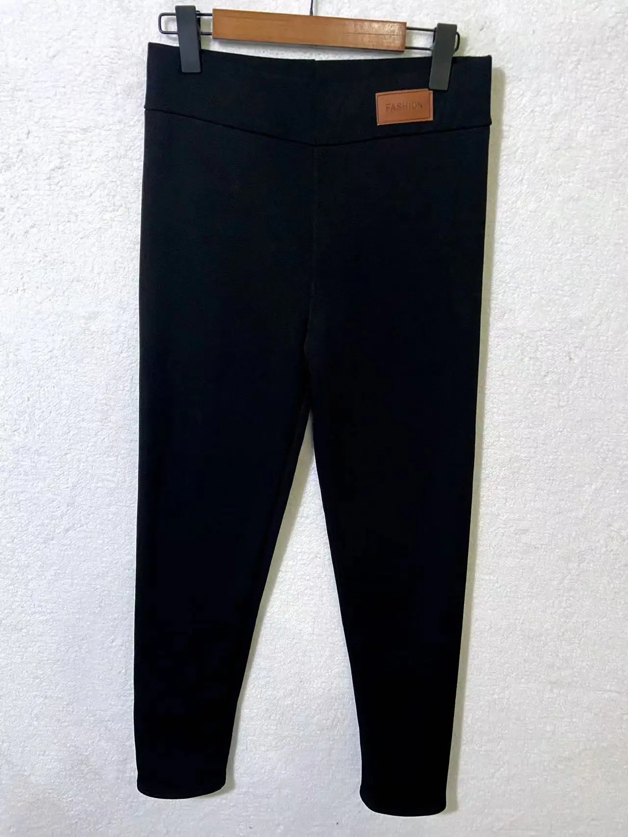 CSW High elasticity and plush thick temperature locking women's leggings, lamb fleece high waisted tight and warm pants,