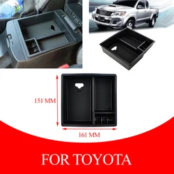 Car Center Console Armrest Storage Box Tray For Toyota Hilux VIGO Fortuner Innova 2004-2014 Car Accessories