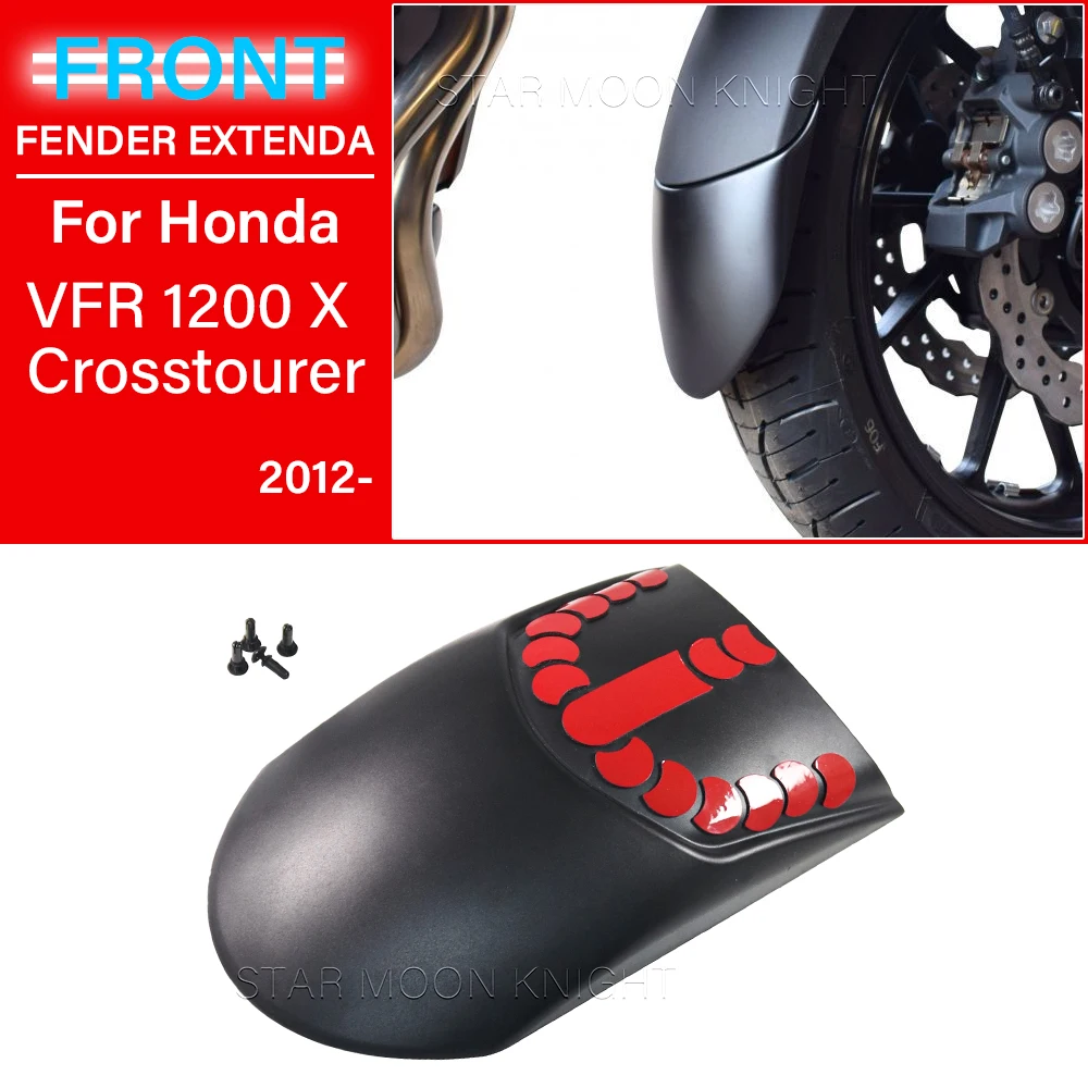 VFR 1200 X Fender For Honda VFR1200X Crosstourer VFR 1200X Crosstourer 2012- Motorcycle Front Fender Extender Hugger Mudguard