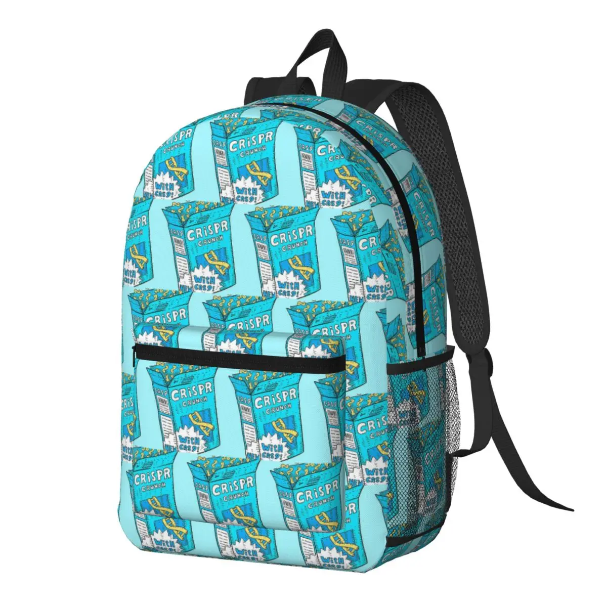 

Crispr Cas9 Gene Editing Science Cereal Dna Backpack Daypack Large Capacity BookBag School Bag Shoulder Bags for Men Women