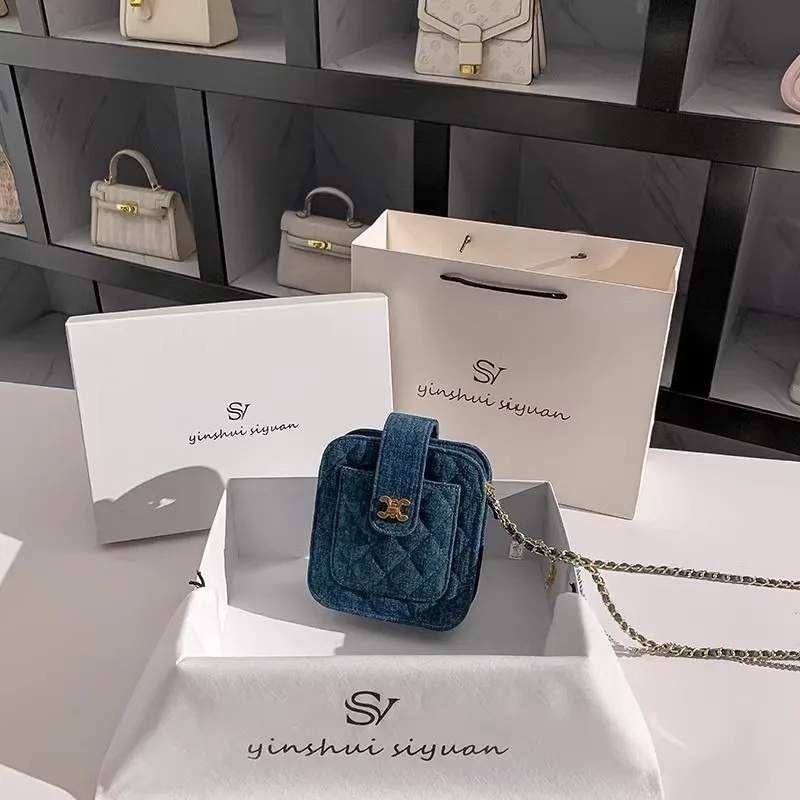 حقيبة الدنيم الدنيم المرأة حقيبة الهاتف المحمول حقيبة كروسبودي حقيبة جديدة الراقية