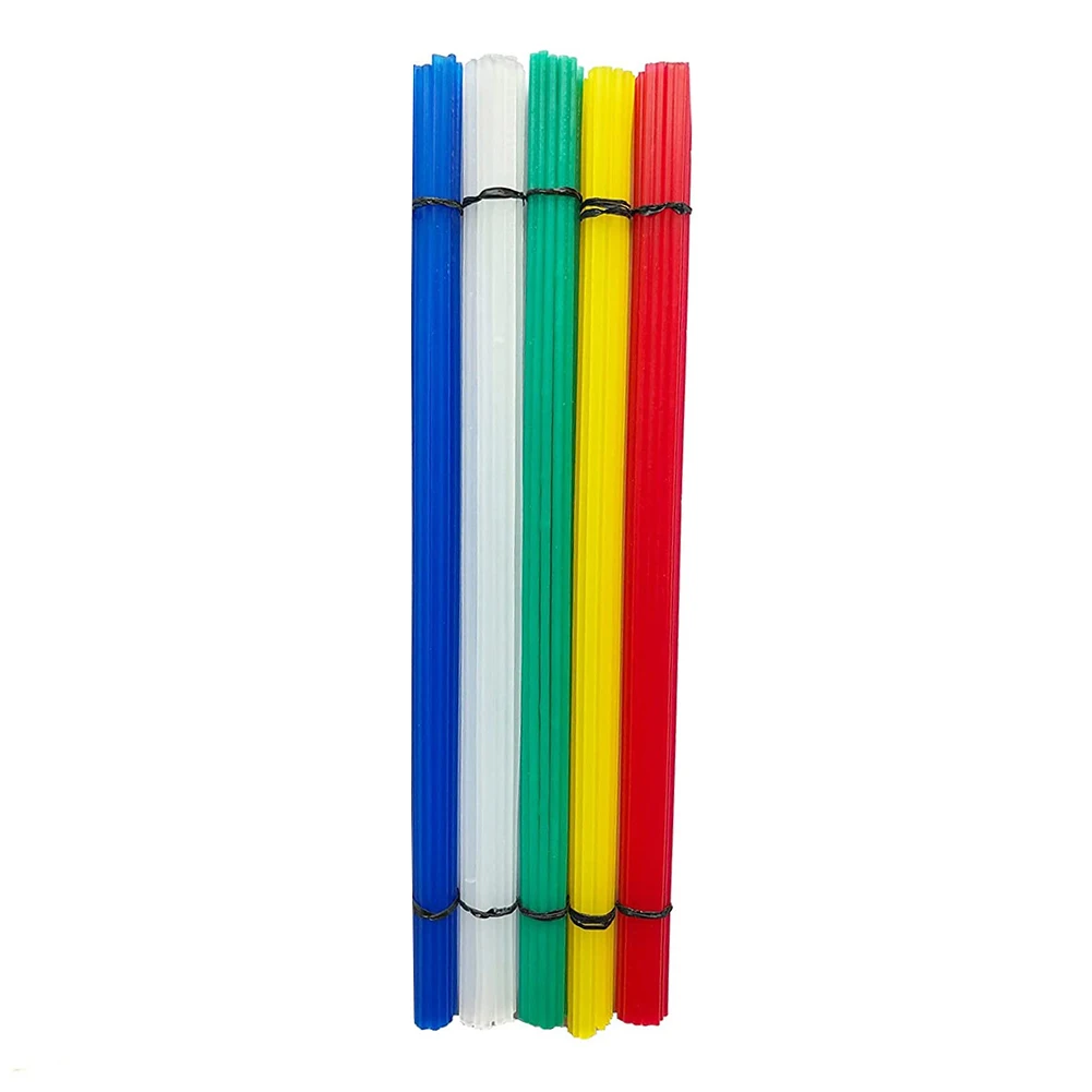 120pcs/set Plastic Welding Rods ABS PP PU PE PA PC TPO Plastic Welder Rods  12-color Plastic Welding Rods Stainless Steel Mesh