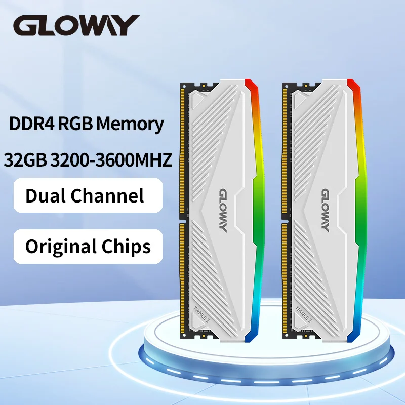 Оперативная память Gloway DDR4 8 Гб 16 Гб 3200 МГц 3600 МГц комплект 8GBx2 16GBx2 двухканальная DDR4 память для настольного компьютера ОЗУ