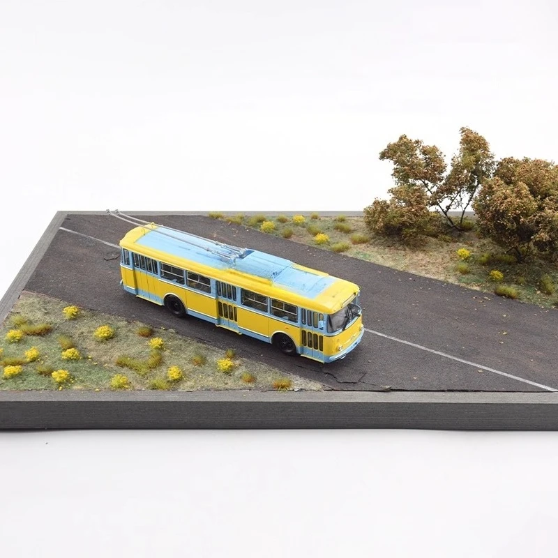 1/43 سيارات لعبة 9TR شبه جزيرة القرم الأسطوري حافلة الروسية Trolleybus المواد المعدنية JAVN064 نموذج حافلة ثابت نموذج الصبي لعبة هدية #5