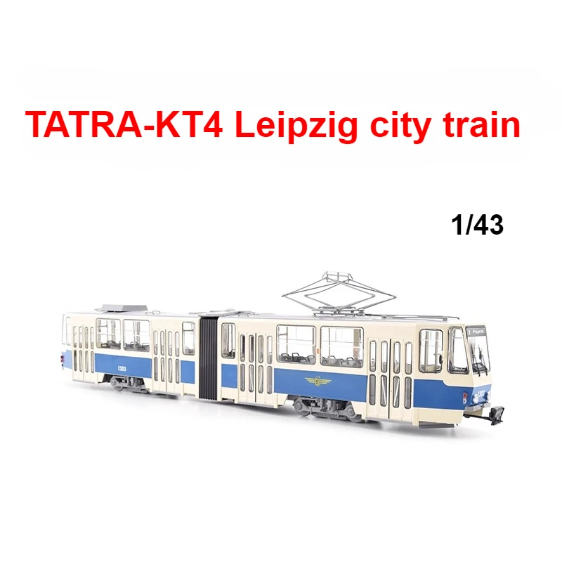 

1/43 Scale Tram Simulation Model Tatra-KT4 Leipzig Bus Blue Model PCL47188 Collectible Toys Static Model Boy Toy Gift