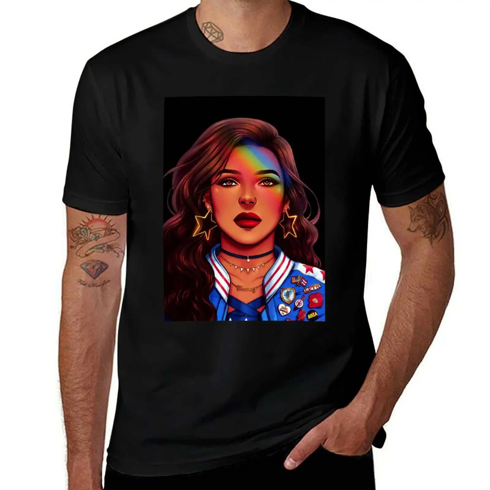 

America Chavez T-Shirt man t shirts cotton essential t shirt T-Shirt
