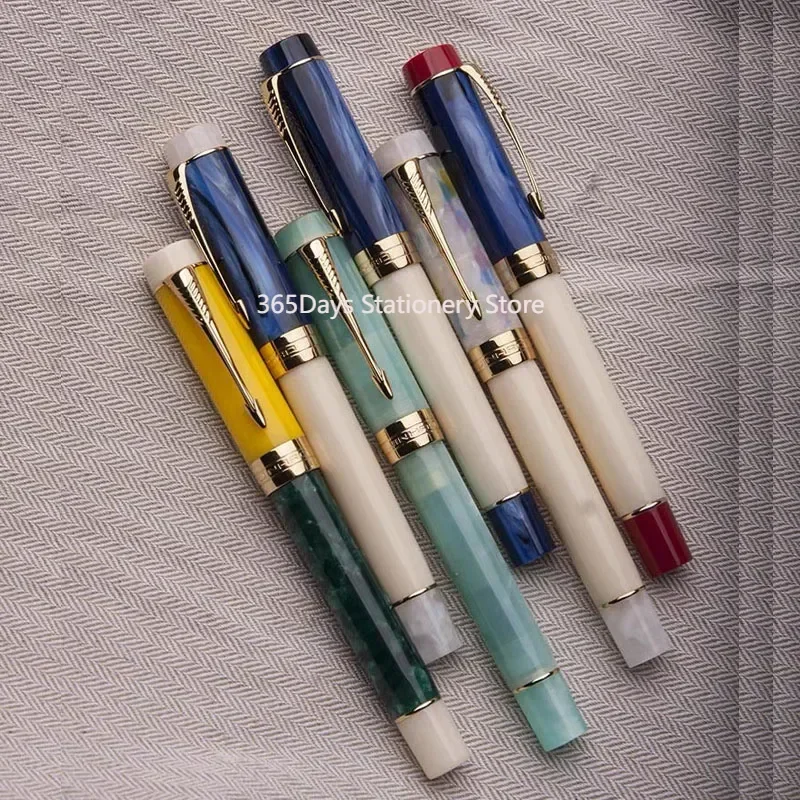 Jinhao 100 Centennial Resin Mixed Color Splicing Fountain Pen Stationery Pen Gifts Students Pens Business Writing Office Tool