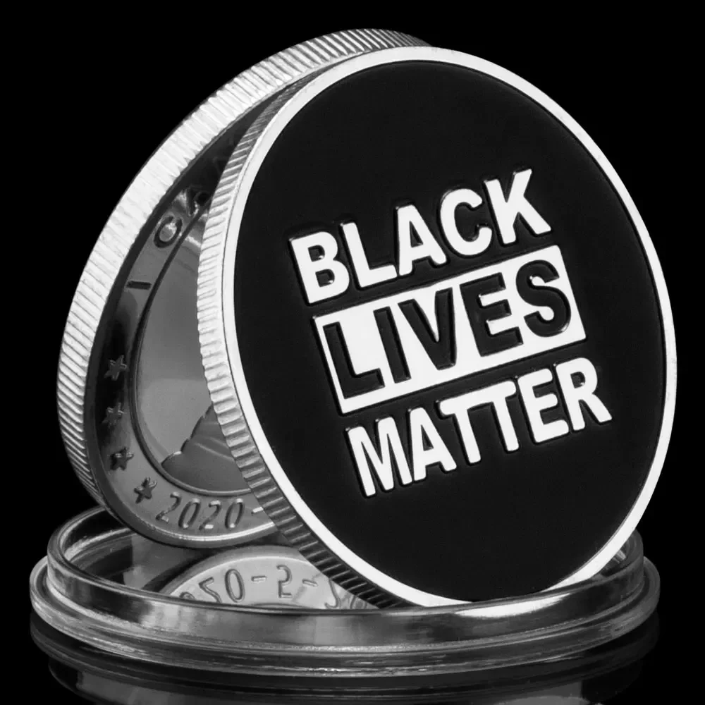 I Cant Breathe George Floyd Collectible Silver Plated Souvenir Coin Black Lives Matter Collection Art Commemorative Coin