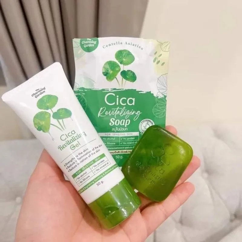 Natural Plant Formula Cica Centella Asiatica Facial Cleansing Gel Oil Control Reduce Acne Scars Brightening Moisturizes Skin
