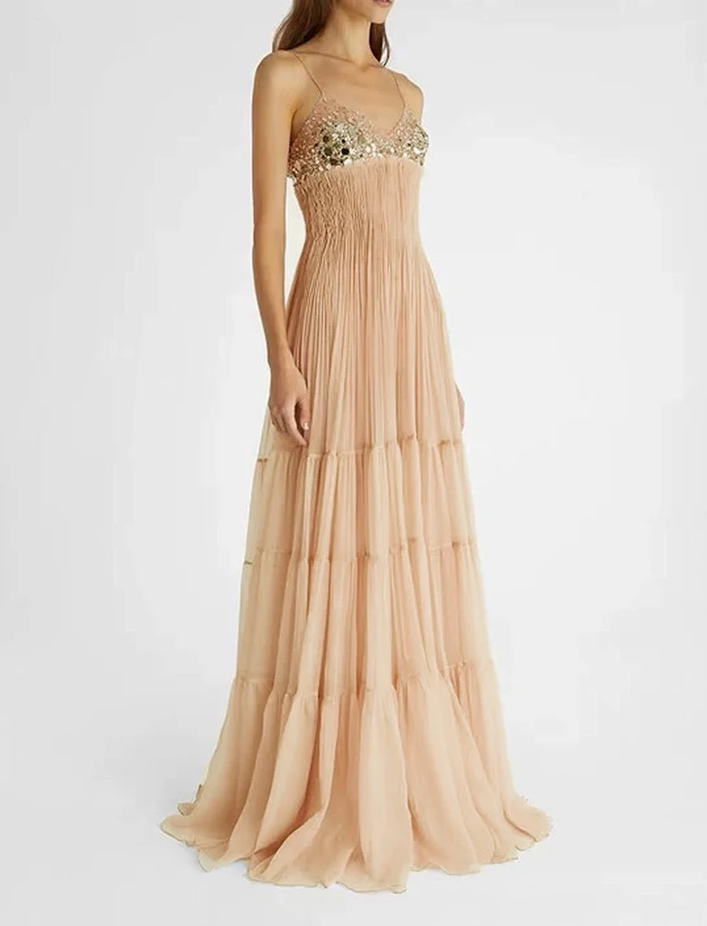 

Элегантное платье цвета хаки, женская блестящая одежда без рукавов с блестками, женская уличная одежда с v-образным вырезом, винтажные вечерние платья, облегающее платье