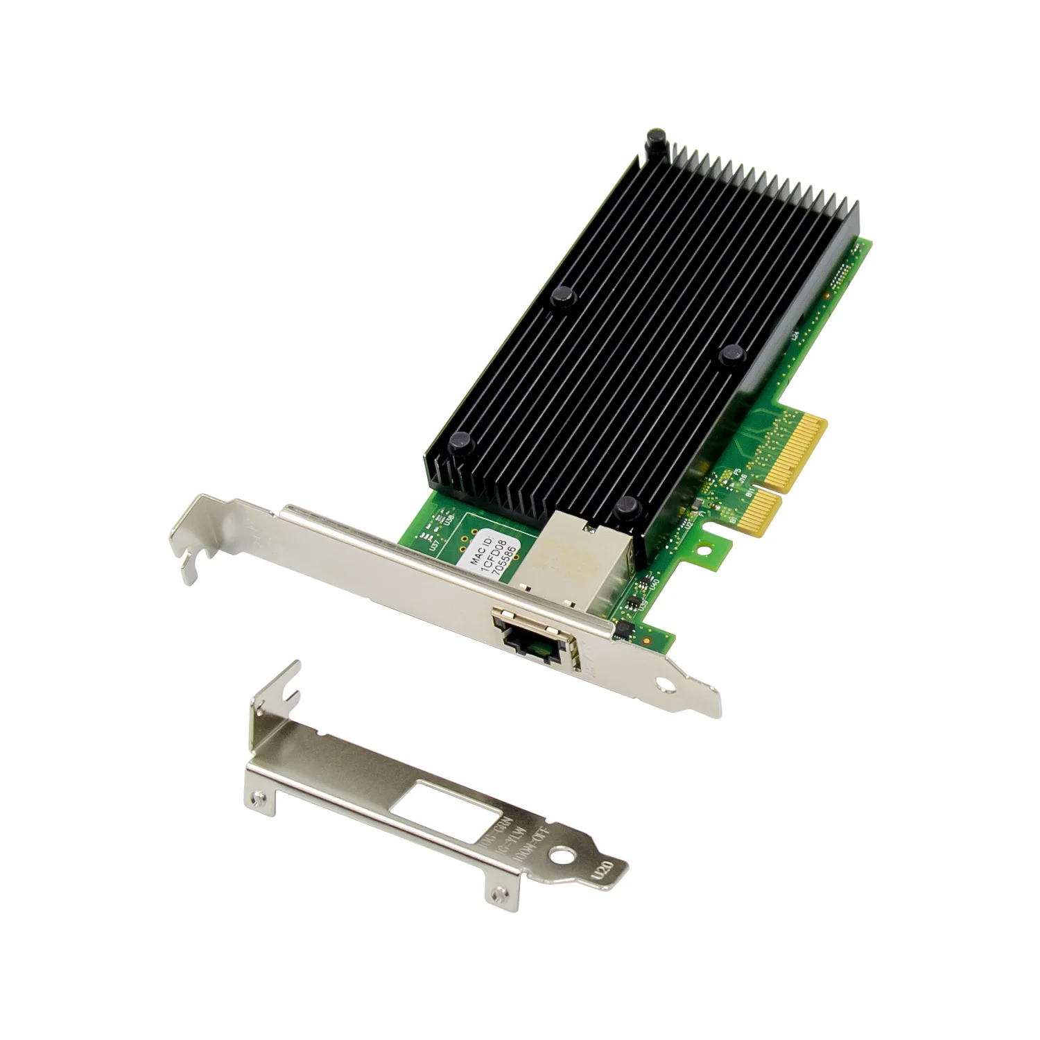 SUNWEIT ST7217 PCIe 3.0 X4 10 Gigabit Network Card with Single RJ45 Port Internal Wired Chipset X550 for Server Application