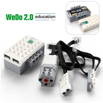 New Power Functions Electric Motors Tilt/Motion Sensor Electric Hub Compatible with 45300 WeDo 3.0 Core Set Building Toys