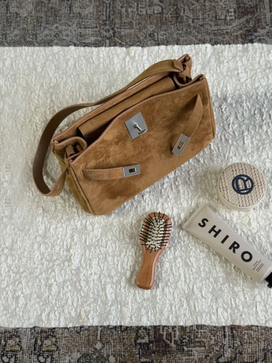 

Замшевая женская сумка, новинка 2025, роскошная ретро-пригородная сумка, сумка через плечо на одно плечо, модная большая сумка