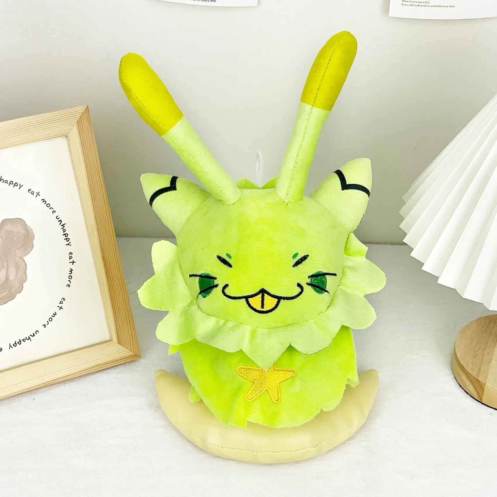 2025 novo produto regretevator gnarpy jogo periférico gato verde brinquedo de pelúcia boneca brinquedo jogo dos desenhos animados brinquedo de pelúcia