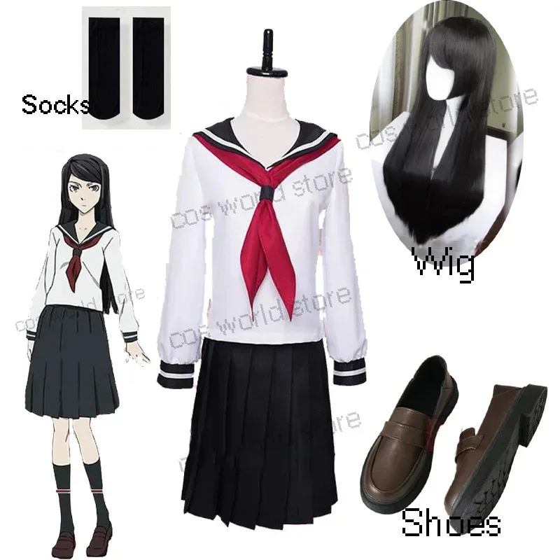Anime Bungo Stray Dogs Naomi Tanizaki Costume Women School Uniform Shoes Top Skirt Outfit Girl JK Party Cosplay W HD9x;4'b,5;y,8 view 3