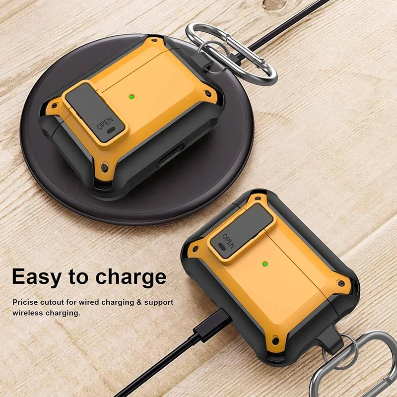 Custodia per Airpods Pro custodia Cover con serratura custodia protettiva compatibile per Airpods Pro 2a 1a generazione per Air Pods Pro 2 Case