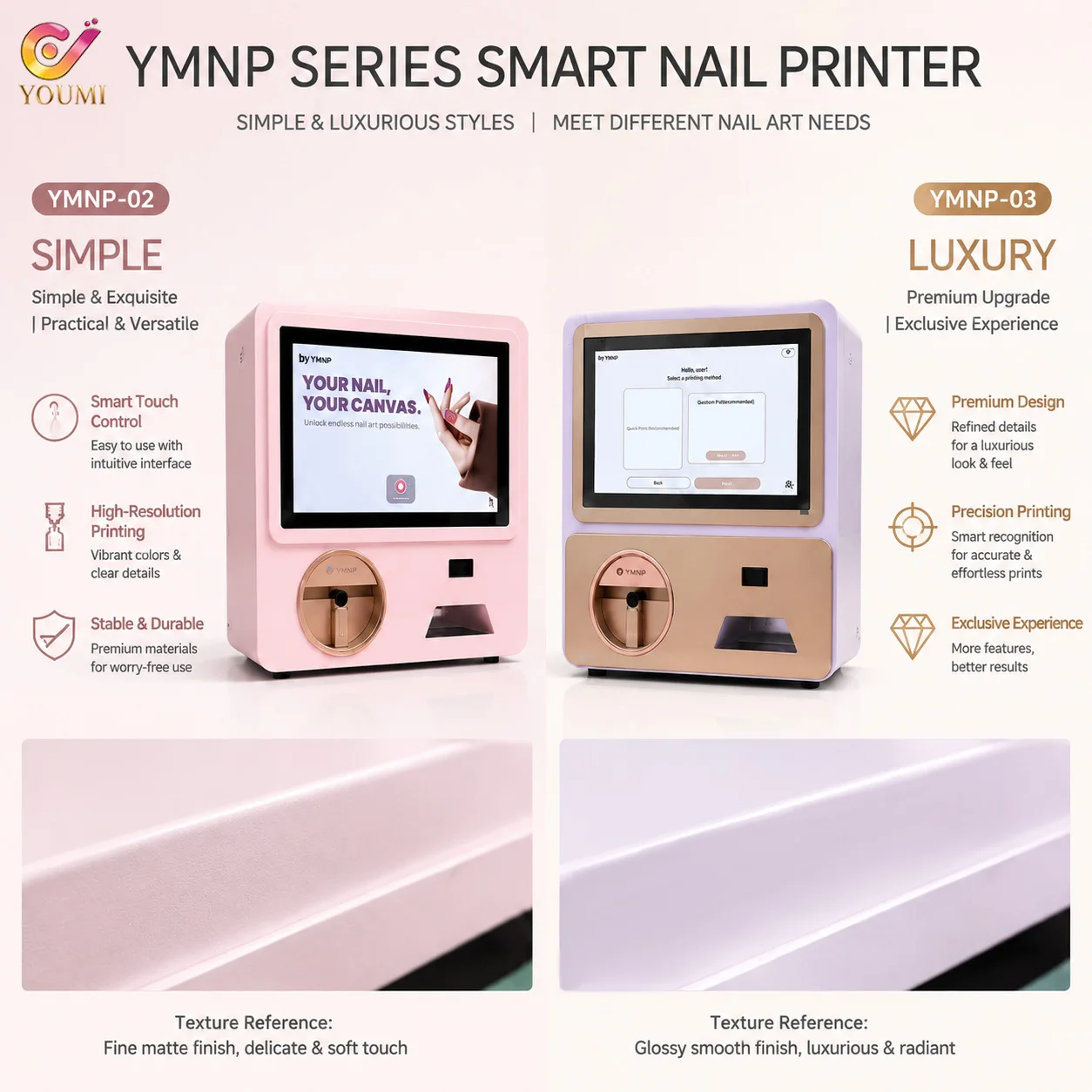 2026 New Fashion Digital Mini Nail Art Printer Machine Compact Beauty Printing Machine with DIY Sticker Printing for Salon Use