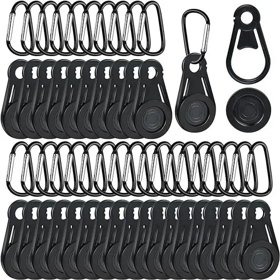 

100 шт. набор зажимов для тента для кемпинга на открытом воздухе, автомобиля, пляжа, навеса, палатки, навеса