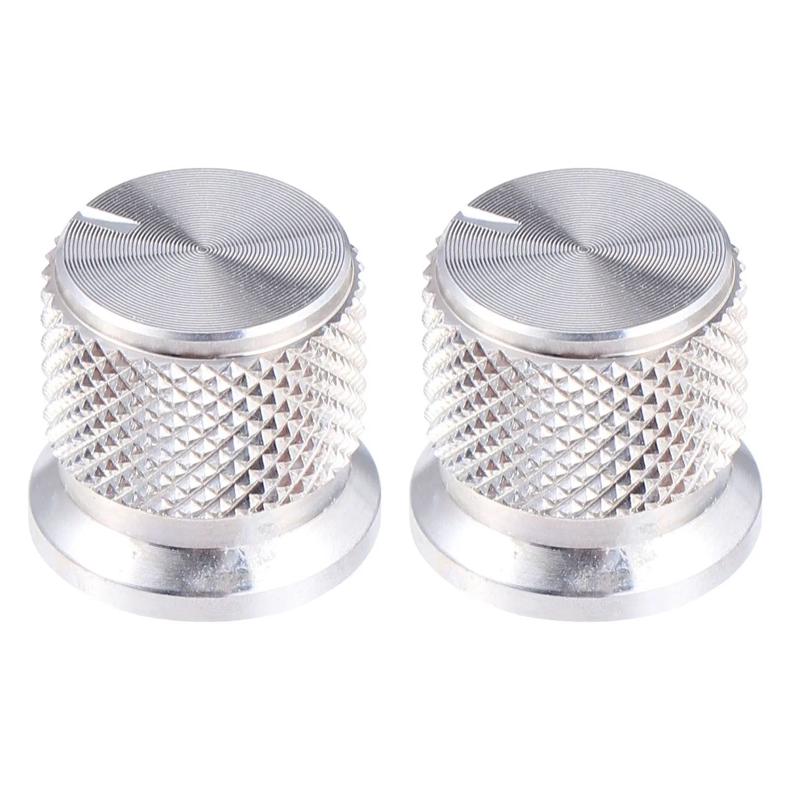 

2pcs Volume Adjustment Knob Knurled Barrel Control Flat Top Electric Guitar Knobs Audio Speaker Amplifier Instrument Accessories