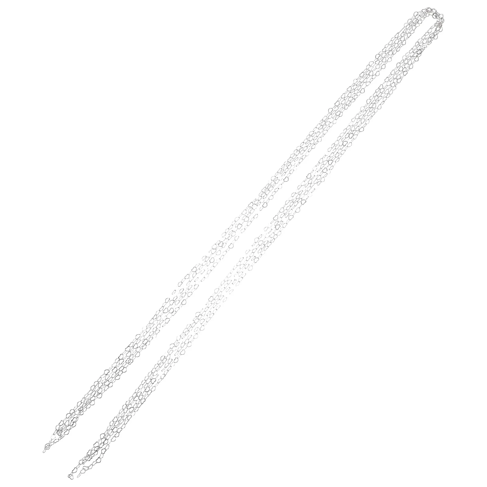 

Metal Heart Link Alloy Jewelry Chain Durable Color Retention for DIY Bracelets Necklaces Chains for Jewelry Making