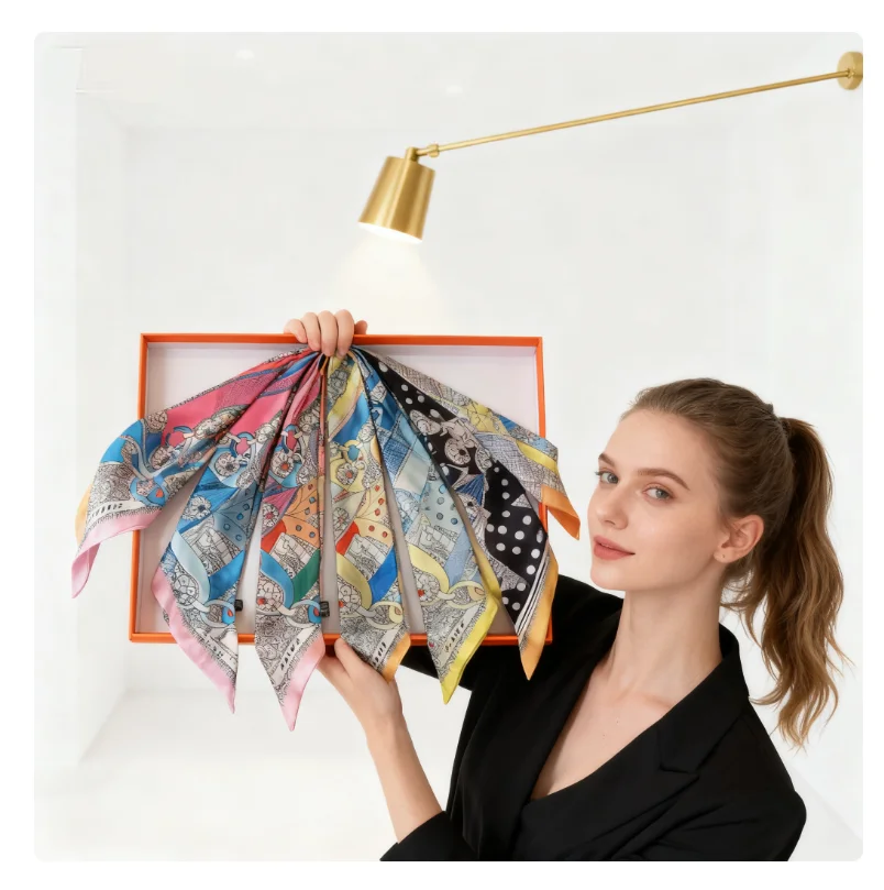 الأوشحة الحريرية المربعة الأوشحة المربعة المخططة حماة طوق القميص العلاقات الأوشحة الحريرية والأشرطة العصابات الشعر وأشرطة الحقائب