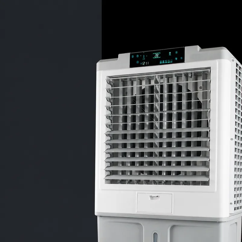 Industrial Commercial Water Cooled Air Conditioner Fan Mobile Ice Water Curtain Evaporative Cooler Large Air Volume