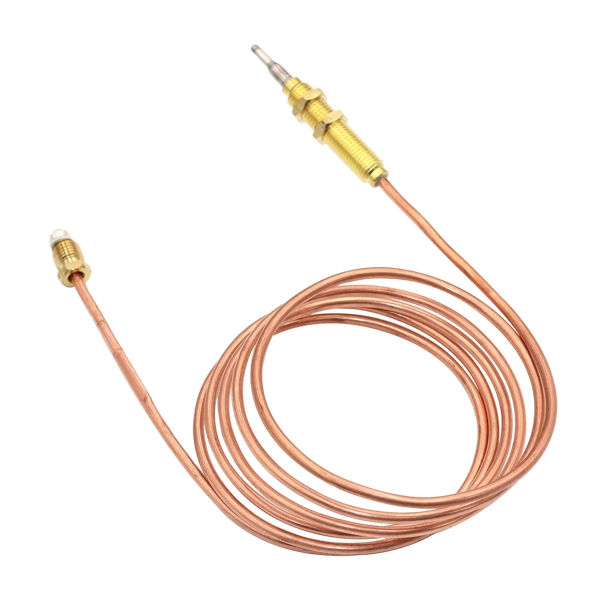 Universal Gas Thermocouple Length Used on BBQ Grill or Fire Pit Heater Gas Water Heater M8x1 End Nut and Head Tip 150CM